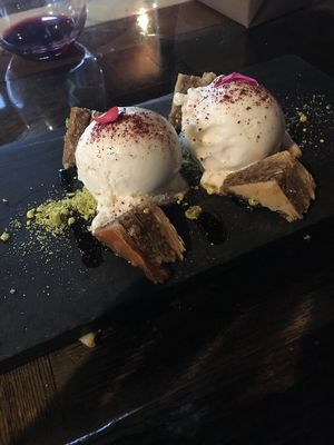 Vegan Baklava at Mesa Verde in Santa Barbara