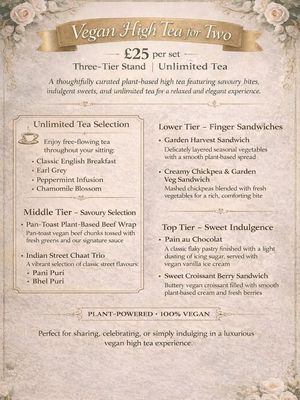 Veganuary 2026 high tea offer at Soul Bowl in London