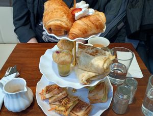 High tea (this wasn't even all of it!) at Soul Bowl in London
