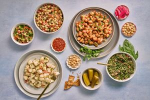Salads at Vegan Stops (La Mesa) in San Diego