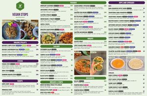 Menu at Vegan Stops (La Mesa) in San Diego