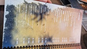 Menu at Muthu Bar in Southern Province