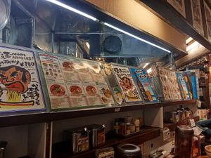 Counter. at Kyushu Jangara Akihabara in Tokyo