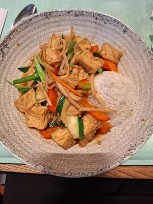 "Hot Basil", tasty! at Asia Gourmet in Berlin