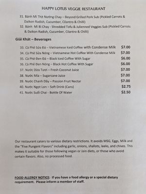  at Happy Lotus Veggie Restaurant in Calgary