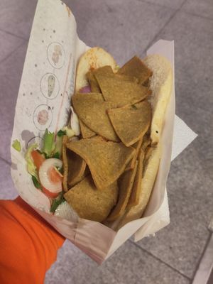 Seitan sandwich at OLIVA Hauptbahnhof in Bayern