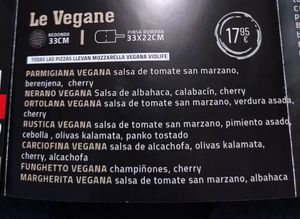 Menu at Come va? Pizza in Catalunya