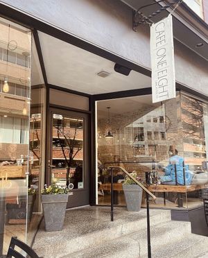 exterior street view   at Cafe One Eight in Lancaster