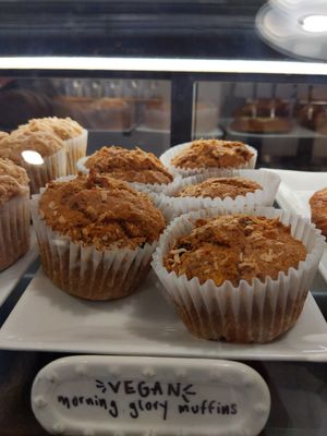 Vegan morning glory muffins at Cafe One Eight in Lancaster