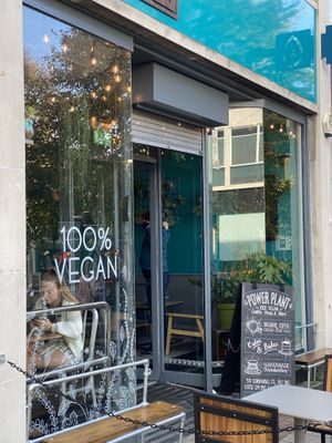 100% vegan at Power Plant Cafe in Plymouth
