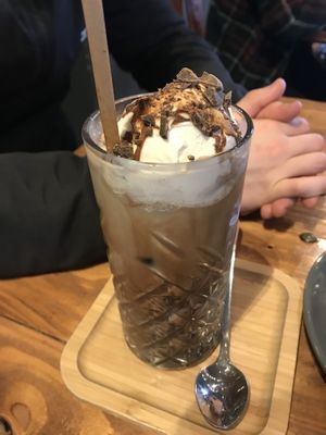 Summer ice mocha!!! Must get comes with ice cream sooo good  at Power Plant Cafe in Plymouth