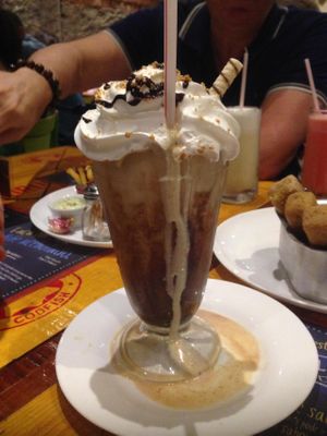 Vegan milkshake at Jazz Resto e Burgers in Sao Paulo