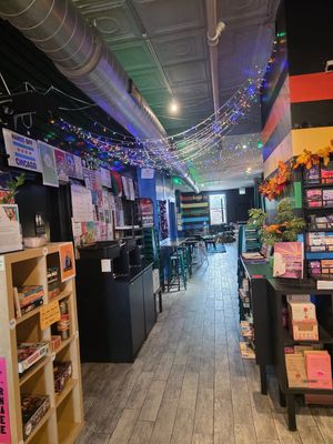 Back area at Eli Tea Bar in Chicago