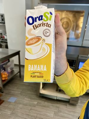 Brand of milk (from Italy) -soy based btw  at Aregak Bakery and Café in Shirak Province