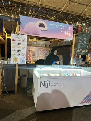 Vegan mochi options  at Niji Mochis in London