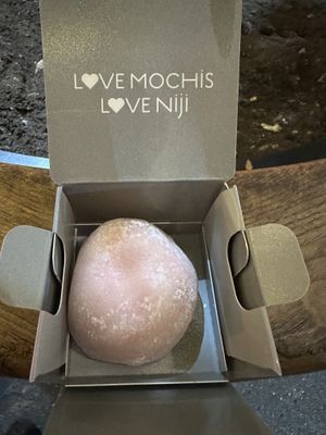 Vegan mochi options  at Niji Mochis in London