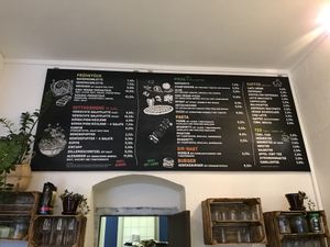 The menu at Kiez Vegan - Kortestrasse in Berlin