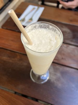 שייק מלון ואננס על בסיס חלב סויה #Veganuary at Thai House - Bayit Thailandi in Tel Aviv