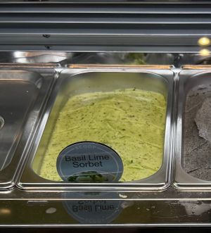 Basil lime sorbet  at Scoop  in Phnom Penh