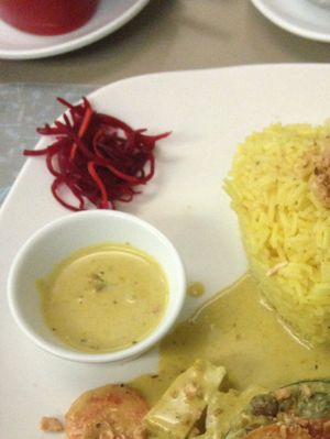 tofu curry at Malak in Santiago De Compostela
