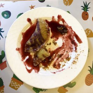 Vegan crepes  at Malak in Santiago De Compostela