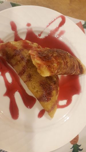 Fantastiske crepes. at Malak in Santiago De Compostela