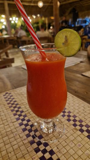 Papaya juice at The Hangout - Hiriketiya in Southern Province