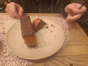 Carrot cake at Gather Porto in Porto