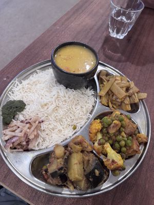 Nepalese Thali   at Mountain Momo in Edinburgh