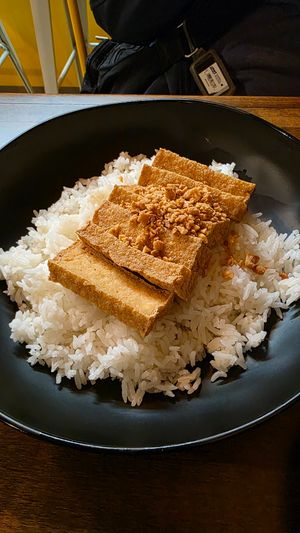 Tofu & Rice (Fried perfectly) at CoCoCurry - Thai Curry Cafe in San Diego