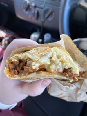 Cheeseburger pie at Cherry Darlings Bakehouse in Adelaide