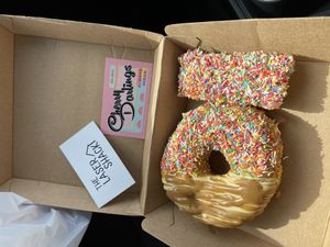 Donut and cookie slice at Cherry Darlings Bakehouse in Adelaide