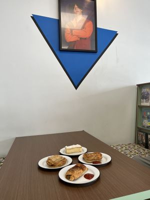 Our booth and breakfast   at Cherry Darlings Bakehouse in Adelaide