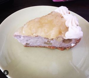 Apple pie cheesecake at Cherry Darlings Bakehouse in Adelaide