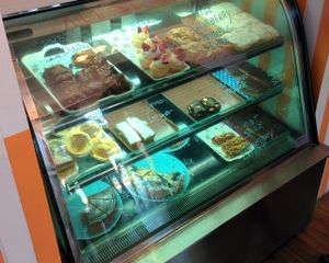Their chilled section on the day which is approximately 1/3 of their offerings. at Cherry Darlings Bakehouse in Adelaide