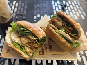 vegan combination bahn mi  at Bánh Mì XANH - Bánh Mì Chay in Thanh Pho Ho Chi Minh