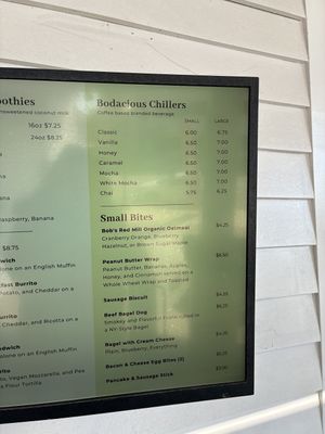 Menu   at Brew Thru in Pensacola