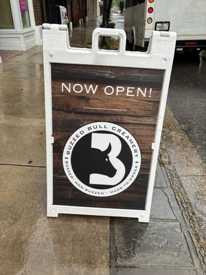 Sign   at Buzzed Bull Creamery in Mobile