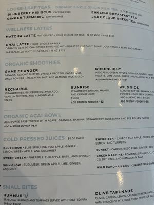 Menu   at Press & Co. in Daphne