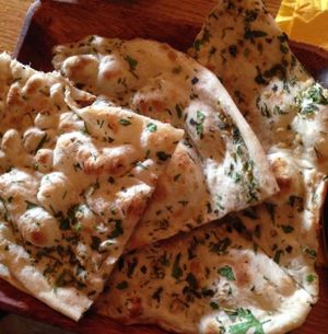 Garlic Nan at Indira in Tel Aviv