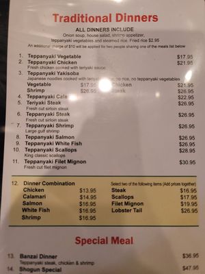 Vegetable teppanyaki was delicious. at Shogun in New Caney