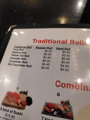 Custom veggie rolls can be made also at Shogun in New Caney