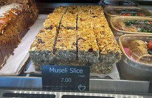 muesli slice at Hudsons in Auckland