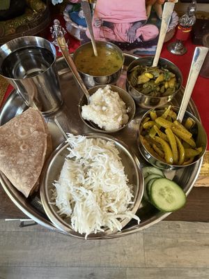 Gujarati Thali  at Satvic Circle in Santa Clarita