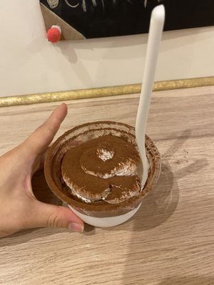 Tiramisù vegano  at Caffe Trastevere in Rome