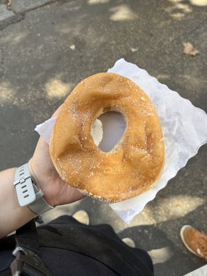 The vegan big-ass donut  at Caffe Trastevere in Rome