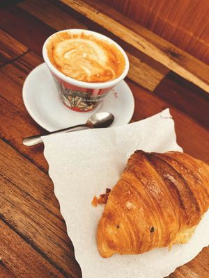 vegan croissants at Caffe Trastevere in Rome