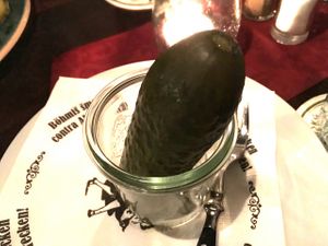 pickled cucumber -- i like! at Stadtwirtschaft Freiberg in Freiberg Saxony