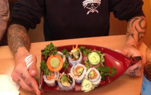 Vegan Sushi at Lin's Asia Kuche in Dornbirn