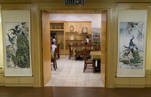 Entrance (from Temple Art Gallery) at Waterdrop Tea House in Jenjarom